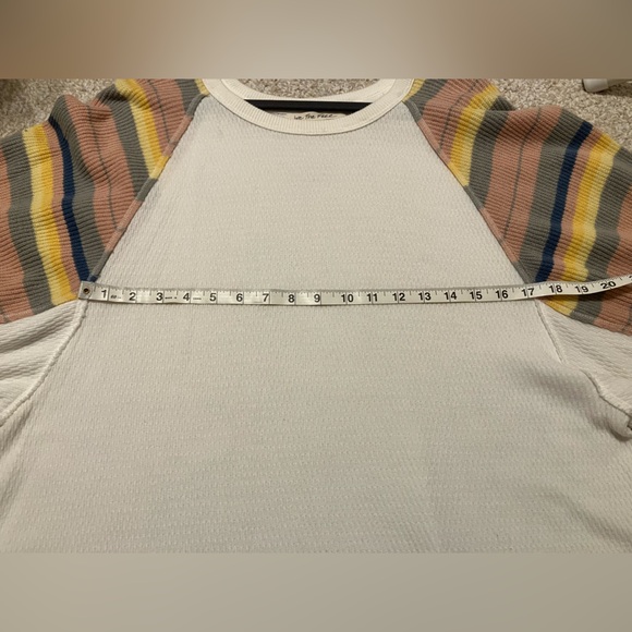 We the Free Rainbow Dreams Top in white Combo Womens size small - Picture 12 of 13